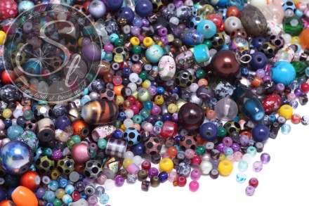20g Glas und Kunststoff Perlen Mix ~3-11mm x 4-8mm-31