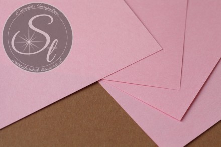 1 Stk. Papier-Bogen "Pale Pink" ~10,5cm x 7cm-31