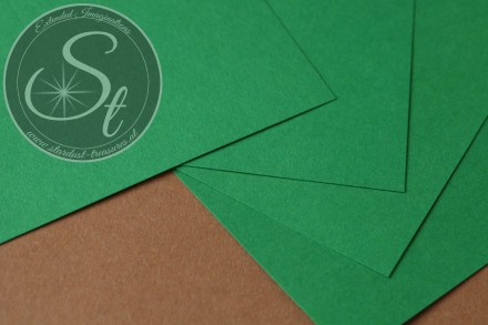 1 Stk. Papier-Bogen "Leaf Green" ~10,5cm x 7cm-31