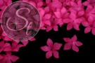 10 Stk. pinke Acryl-Blüten frosted 29mm-20