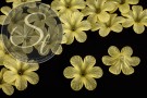5 Stk. gelbe Acryl-Blüten frosted 30mm-20