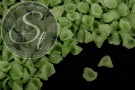 20 Stk. grüne Acryl-Blüten frosted 12mm-20
