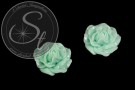 1 Stk. mintgrünes Blumen Cabochon 31mm-20