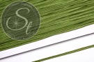 1m spinatgrünes Soutache-Band grob 3mm-20