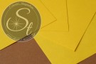 1 Stk. Papier-Bogen "Yellow" ~10,5cm x 7cm-20