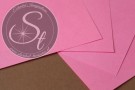 1 Stk. Papier-Bogen "Pink" ~10,5cm x 7cm-20
