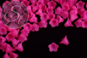20 Stk. pinke Acryl-Blüten frosted 14mm-20